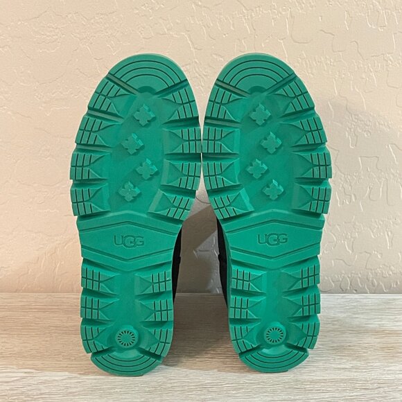 New UGG Merina 7 Boots Bootie Black Emerald Green Platform Ankle - Picture 11 of 16